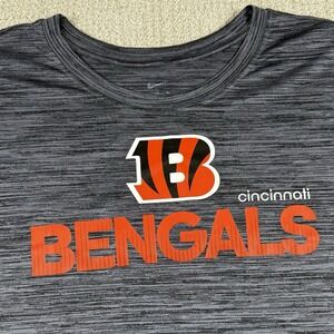 Nike Dri-Fit Men's 4XL Cincinnati Bengals Gray Short Sleeve Shirt NFL